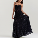 Liora | Women's Formal Maxi Dress With Wrap V Neck And Printed Design