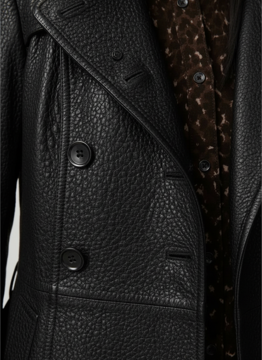 Liora | Women's Trench Coat With Button Front And Notched Collar