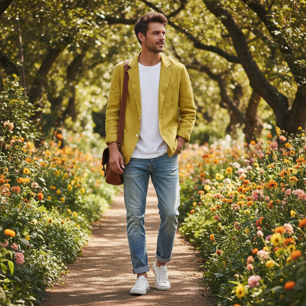 Lucas | Men's Blazer With Notch Lapel And Button Front | Casual