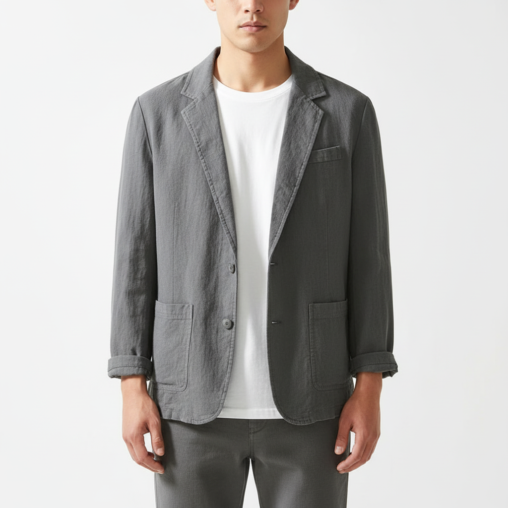 Lucas | Men's Blazer With Notch Lapel And Button Front | Casual