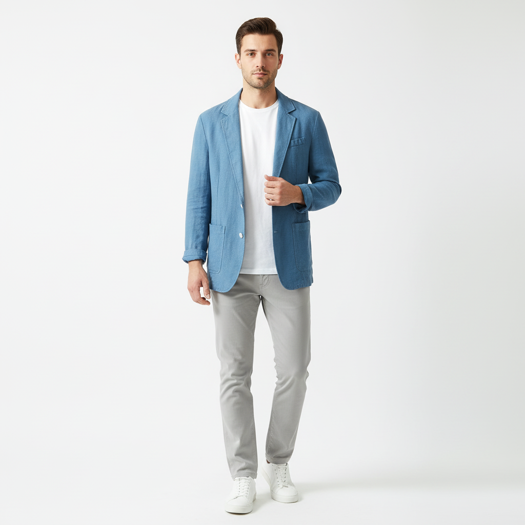 Lucas | Men's Blazer With Notch Lapel And Button Front | Casual