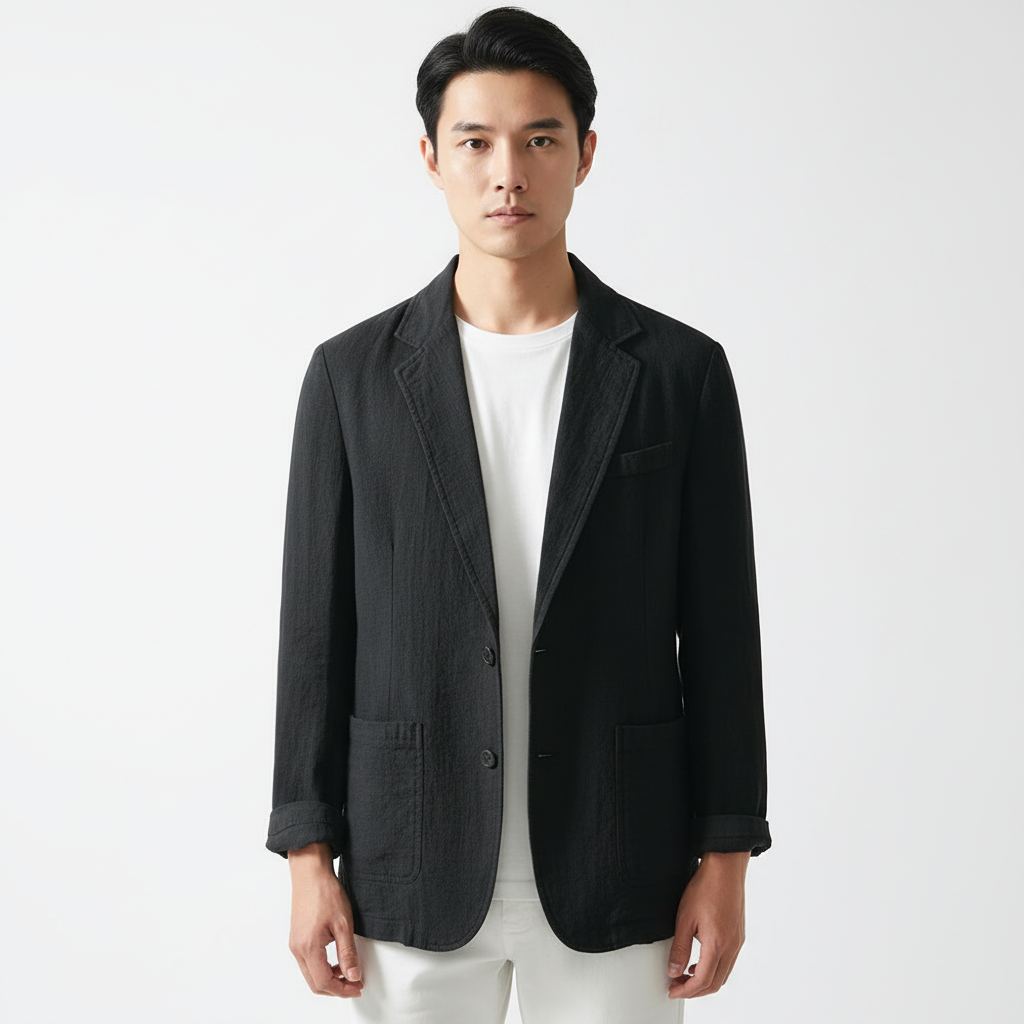 Lucas | Men's Blazer With Notch Lapel And Button Front | Casual