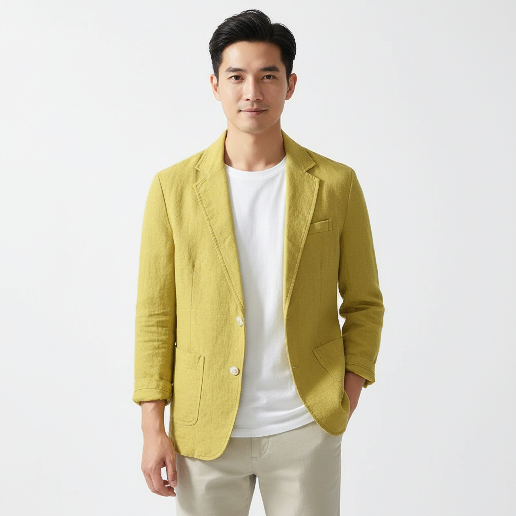 Lucas | Men's Blazer With Notch Lapel And Button Front | Casual