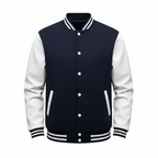 Lucas | Men's Bomber Jacket With Contrast Sleeves And Snap Buttons | Casual