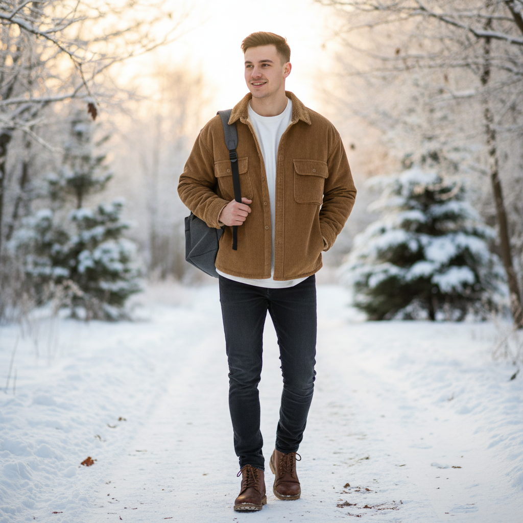 Lucas | Men's Denim Jacket With Button Front And Chest Pockets | Casual