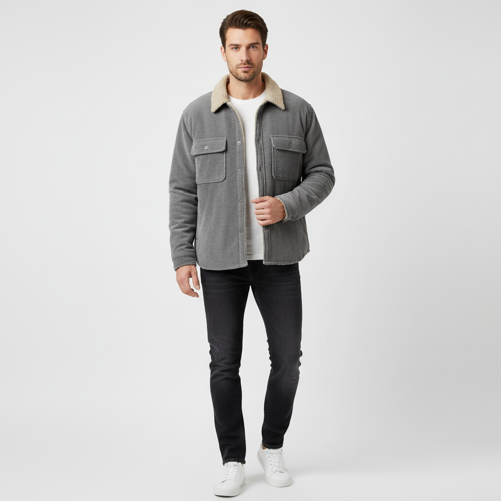 Lucas | Men's Denim Jacket With Button Front And Chest Pockets | Casual