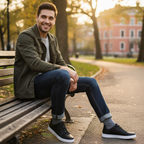 Lucas | Men's Lace-Up Sneakers With Low-Top Design And Minimalist Finish | Casual