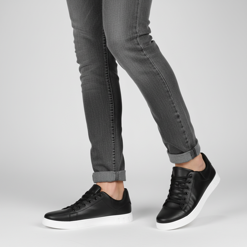 Lucas | Men's Lace-Up Sneakers With Low-Top Design And Minimalist Finish | Casual
