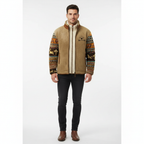 Lucas | Men's Sherpa Jacket With High Neck And Zip Closure | Outdoor
