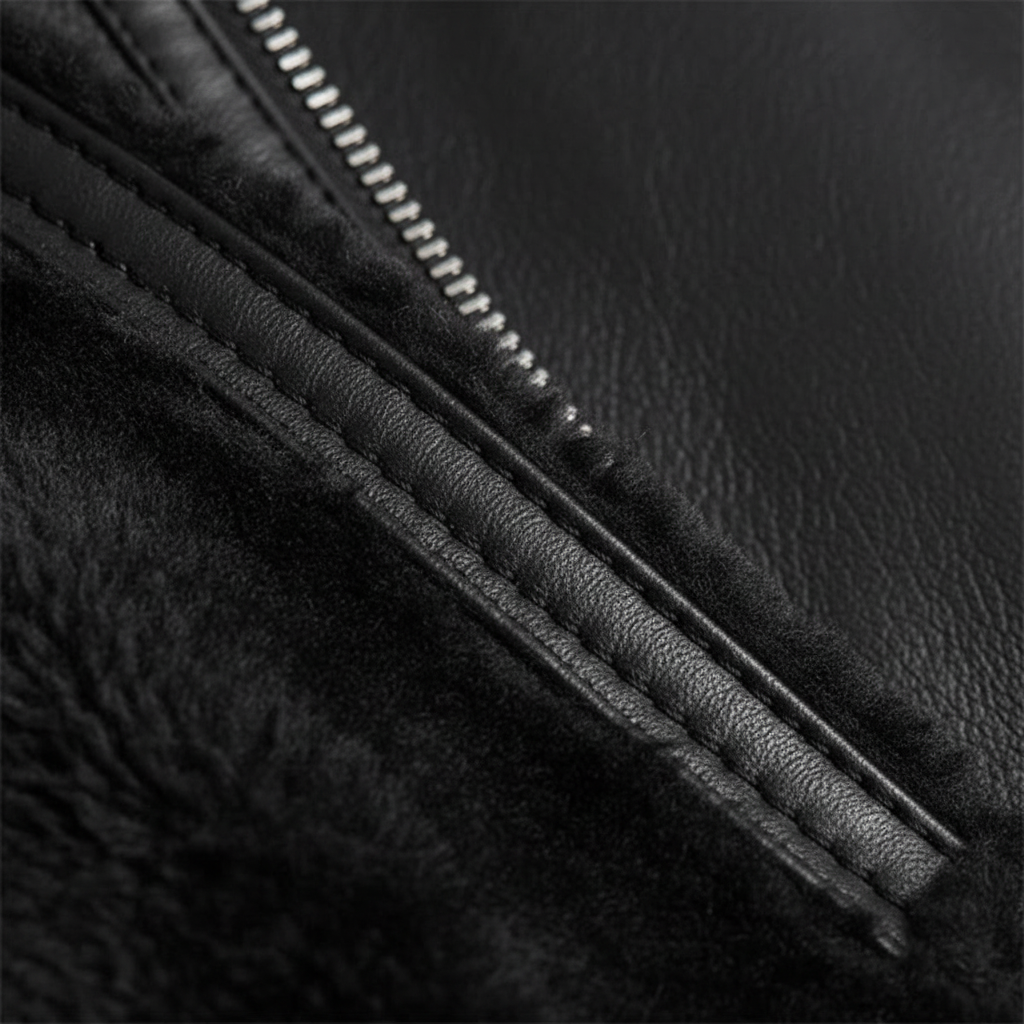 Lucas | Men's Sherpa Jacket With Zip Closure And High Neck | Winter
