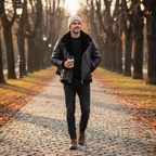 Lucas | Men's Sherpa Jacket With Zip Closure And High Neck | Winter