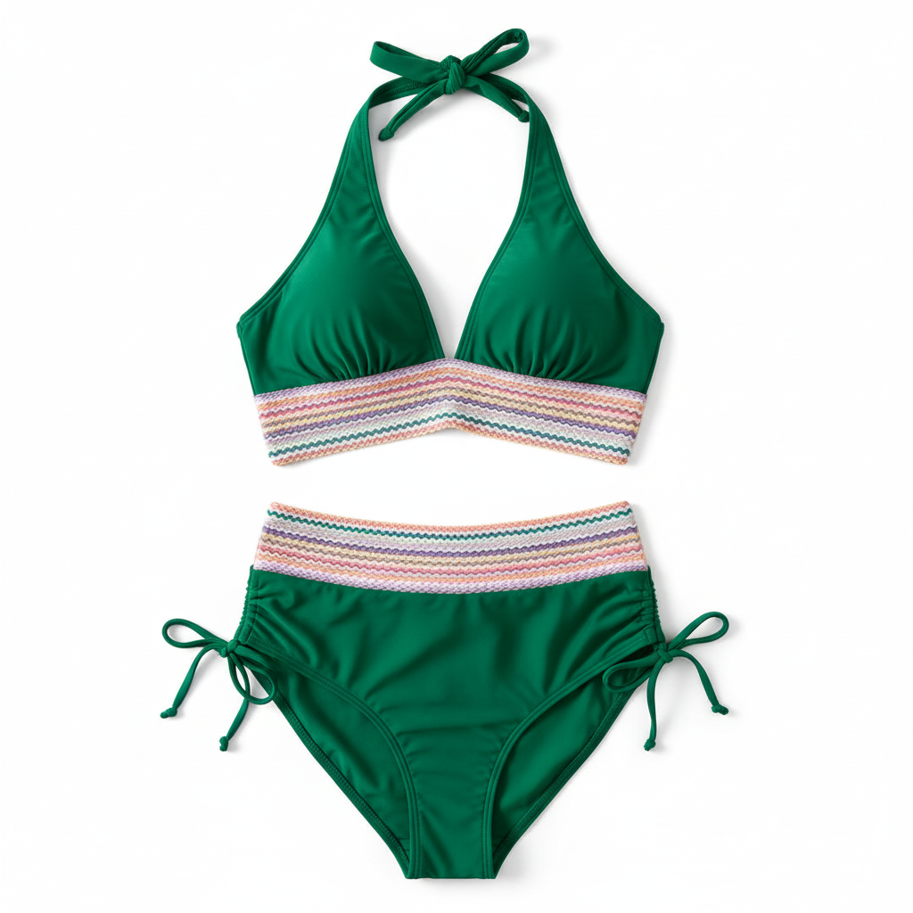 Madison | Women's Bikini With Sleeveless Design And Ruched Detail | Summer