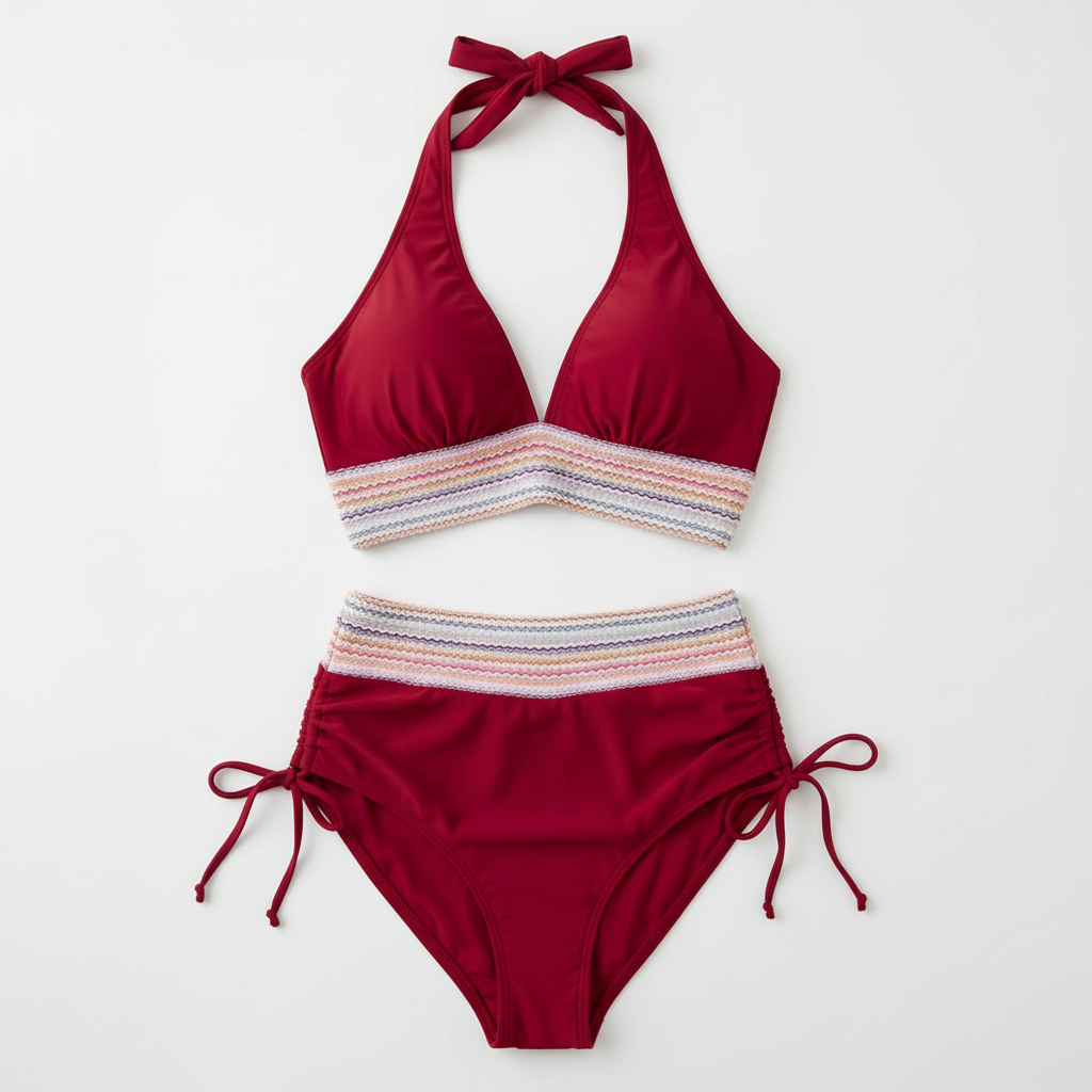 Madison | Women's Bikini With Sleeveless Design And Ruched Detail | Summer