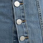 Madison | Women's Denim Skirt With Button Front And Side Slit | Casual