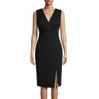 Madison | Women's Graduation Midi Dress With Pleated Bodice And Side Slit | Elegant