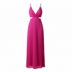 Madison | Women's Graduation Midi Dress With Pleated Skirt And V-Neckline | Elegant