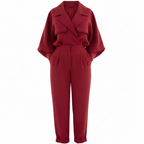 Madison | Women's Jumpsuit With Long Sleeves And Flap Pocket Detail | Modern