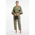 Madison | Women's Jumpsuit With Long Sleeves And Flap Pocket Detail | Modern