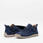 Madison | Women's Lace-Up Sneakers With Low-Top Design And Strap Detail | Casual
