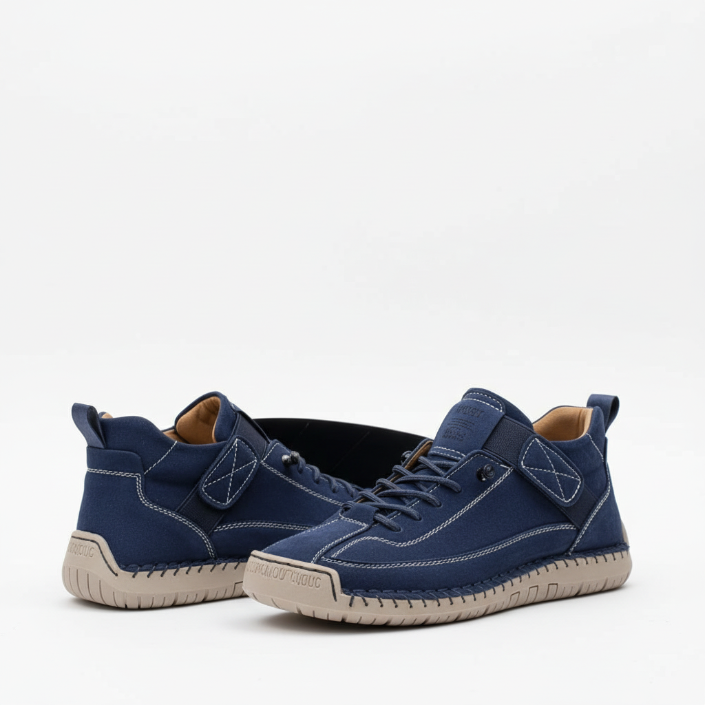 Madison | Women's Lace-Up Sneakers With Low-Top Design And Strap Detail | Casual
