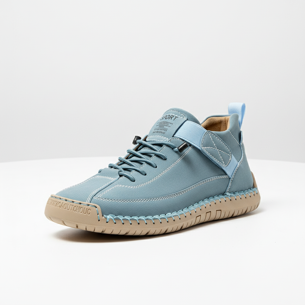 Madison | Women's Lace-Up Sneakers With Low-Top Design And Strap Detail | Casual