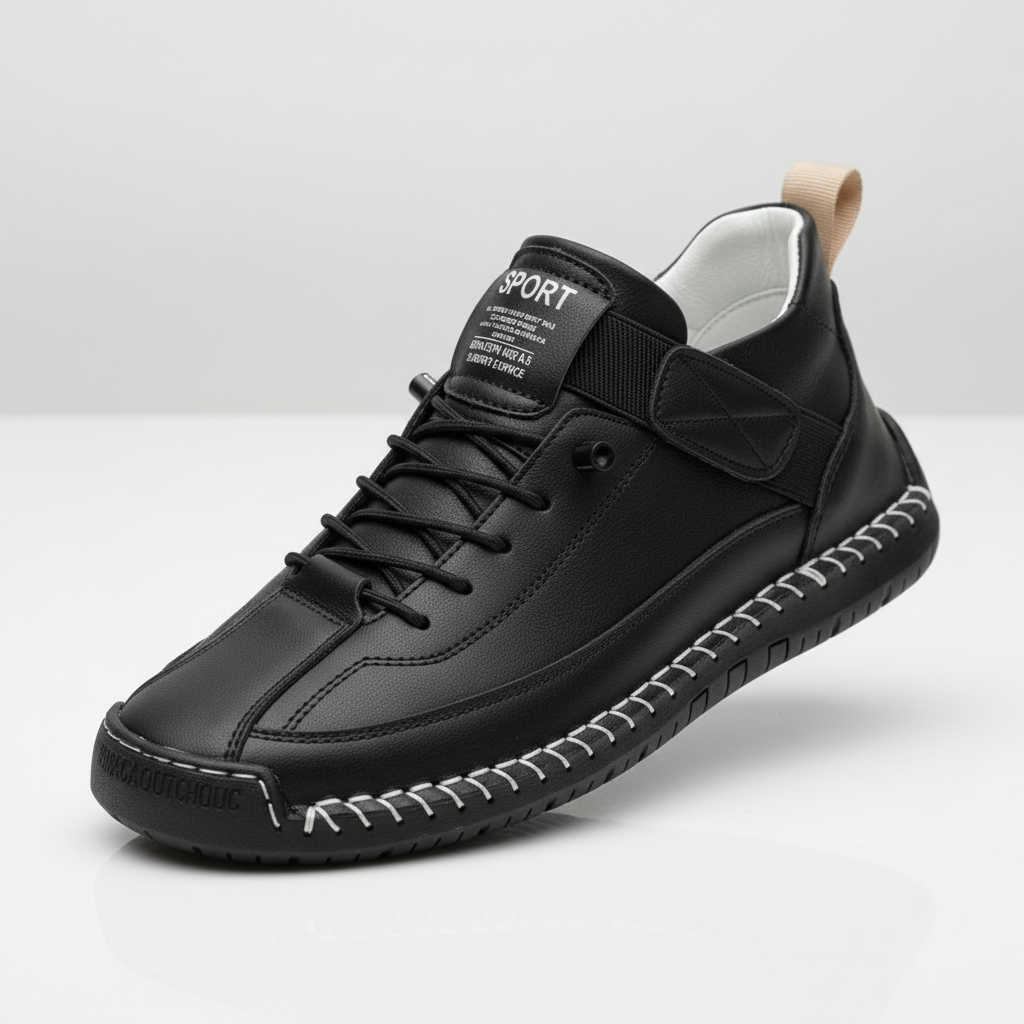 Madison | Women's Lace-Up Sneakers With Low-Top Design And Strap Detail | Casual