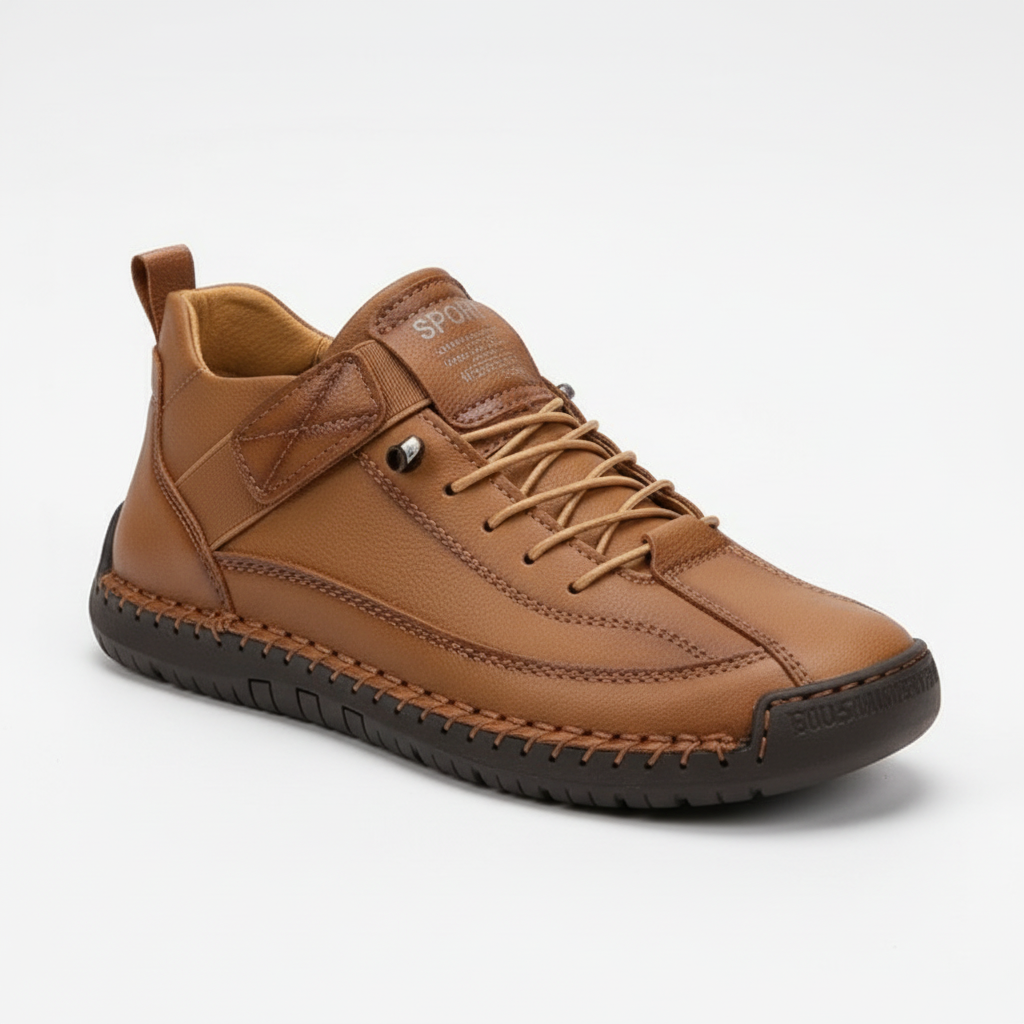 Madison | Women's Lace-Up Sneakers With Low-Top Design And Strap Detail | Casual