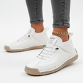 Madison | Women's Lace-Up Sneakers With Low-Top Design And Strap Detail | Casual