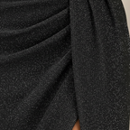 Madison | Women’s Long Sleeve Maxi Dress One-Shoulder With Asymmetric Neckline