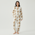 Madison | Women's Loungewear Set With Long Sleeve Top And Bear Pattern | Cozy