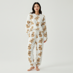 Madison | Women's Loungewear Set With Long Sleeve Top And Bear Pattern | Cozy