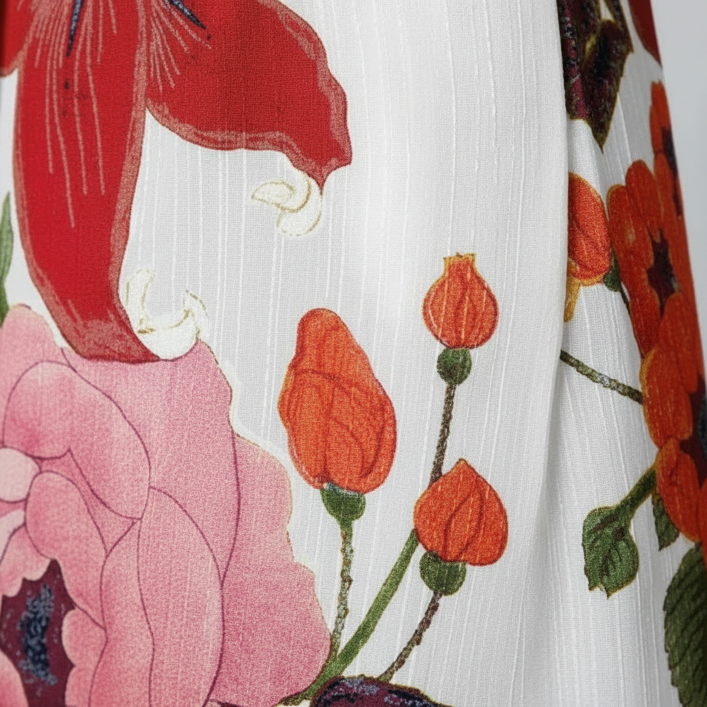 Madison | Women's Maxi Skirt With Pleated Design And Floral Print | Elegant