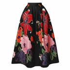 Madison | Women's Maxi Skirt With Pleated Design And Floral Print | Elegant