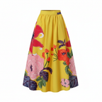 Madison | Women's Maxi Skirt With Pleated Design And Floral Print | Elegant