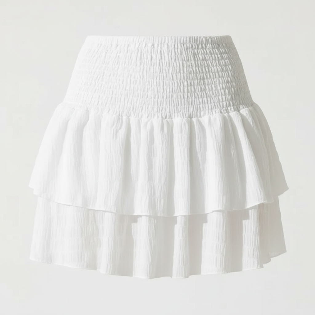 Madison | Women's Mini Skirt With Pleated Design And Printed Pattern | Summer