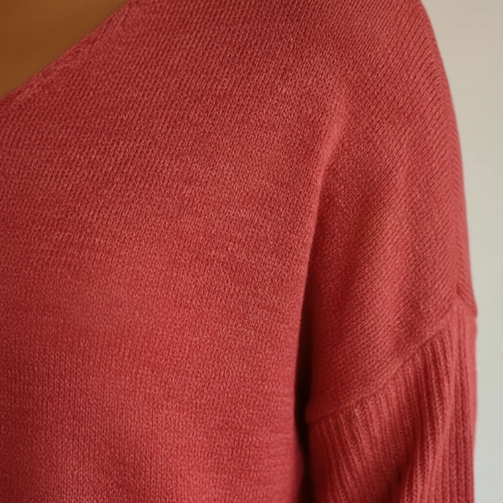 Madison | Women's Top With V Neck And Three Quarter Sleeves | Casual