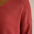 Madison | Women's Top With V Neck And Three Quarter Sleeves | Casual