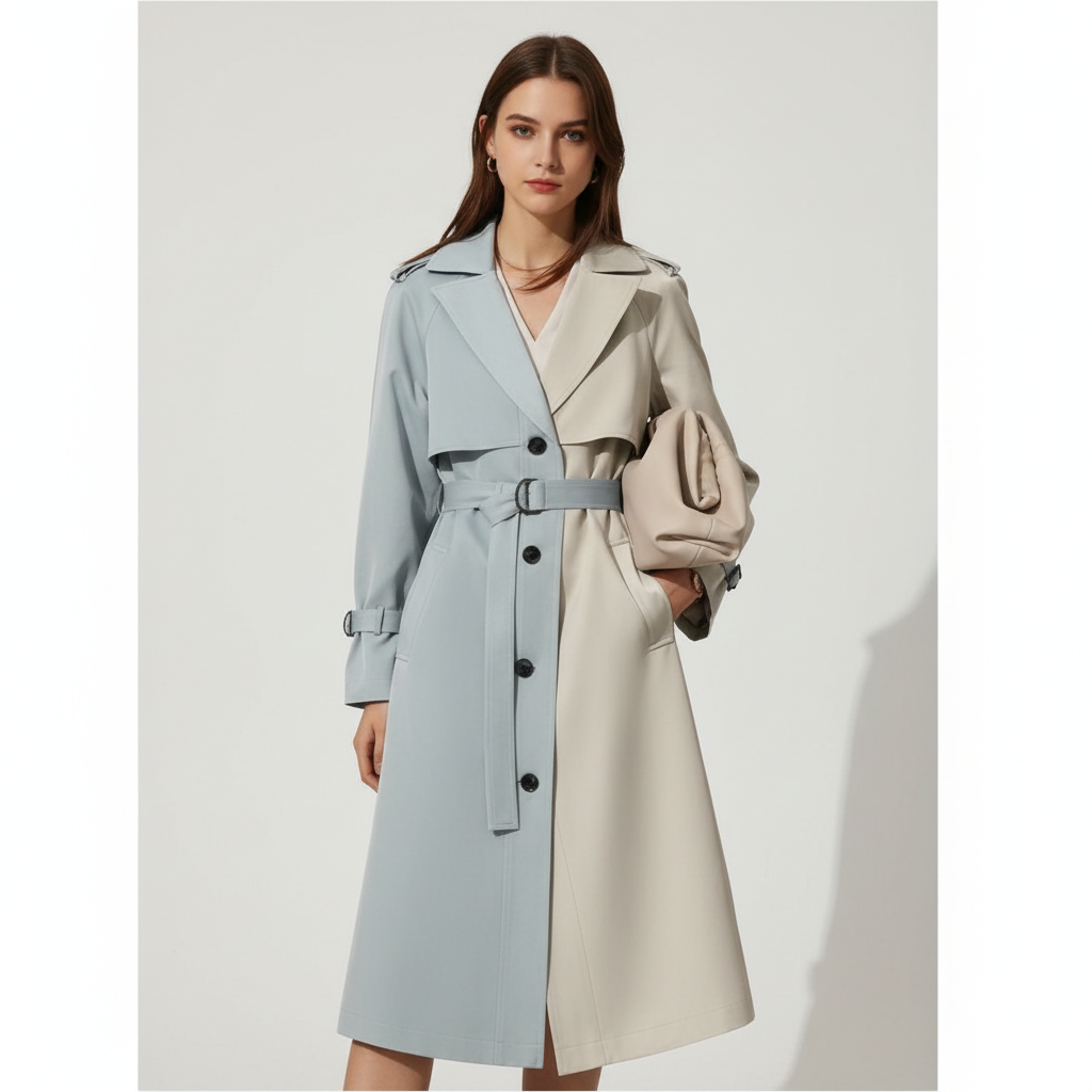 Madison | Women's Trench Coat With Belted Waist And Button Front | Classic