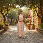 Madison | Women's Wedding Guest Dress With High Neck And Pleated Skirt | Elegant
