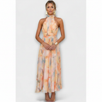 Madison | Women's Wedding Guest Dress With High Neck And Pleated Skirt | Elegant