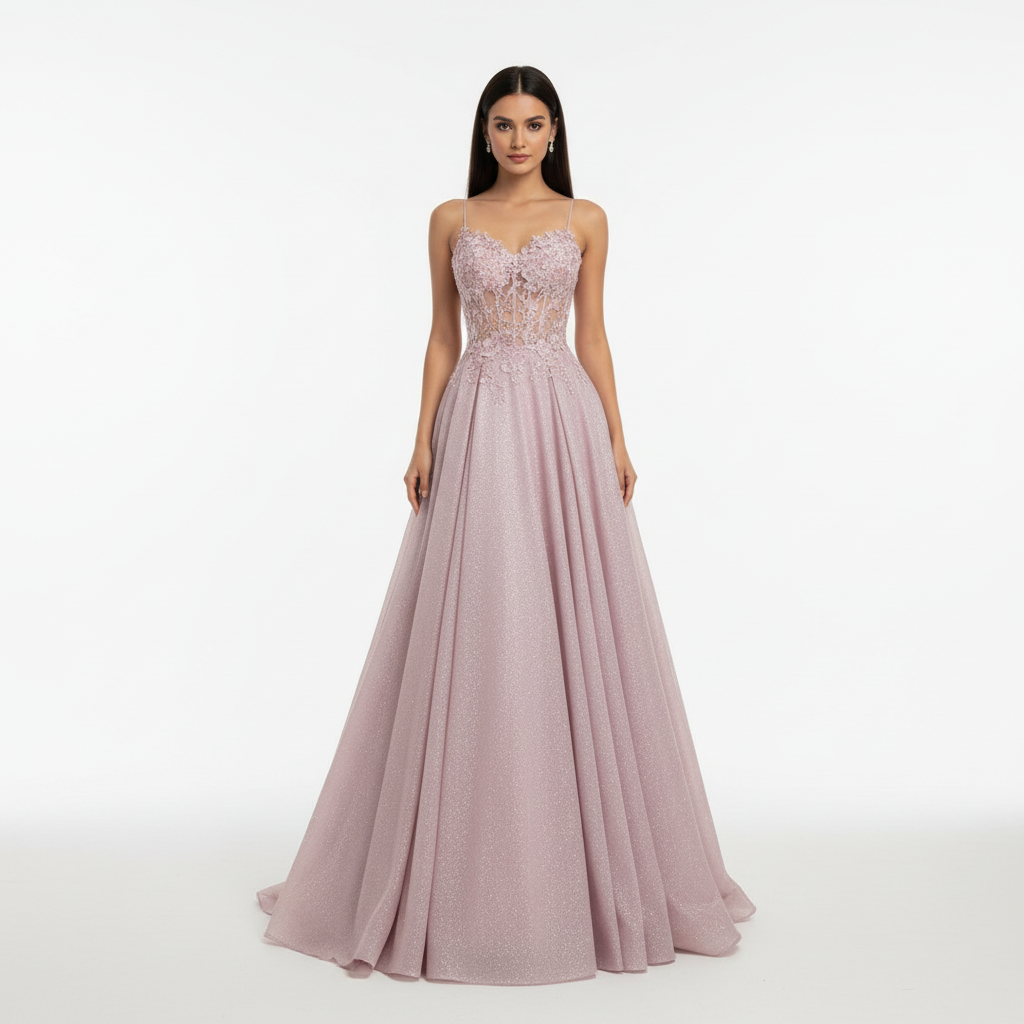 Madison | Women's Wedding Guest Maxi Dress With Sweetheart Neckline And Pleated Skirt | Elegant