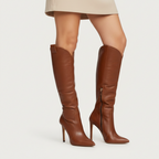 Maribel | Women’s High Boots With Pointed Toe And Cowboy Boots