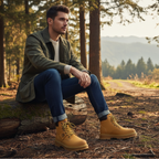 Mason | Men's Lace-Up Boots With Ankle Height And Rugged Sole | Workwear