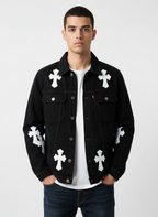 Mason | Men's Leather Jacket With Button Closure And Chest Pockets | Streetwear