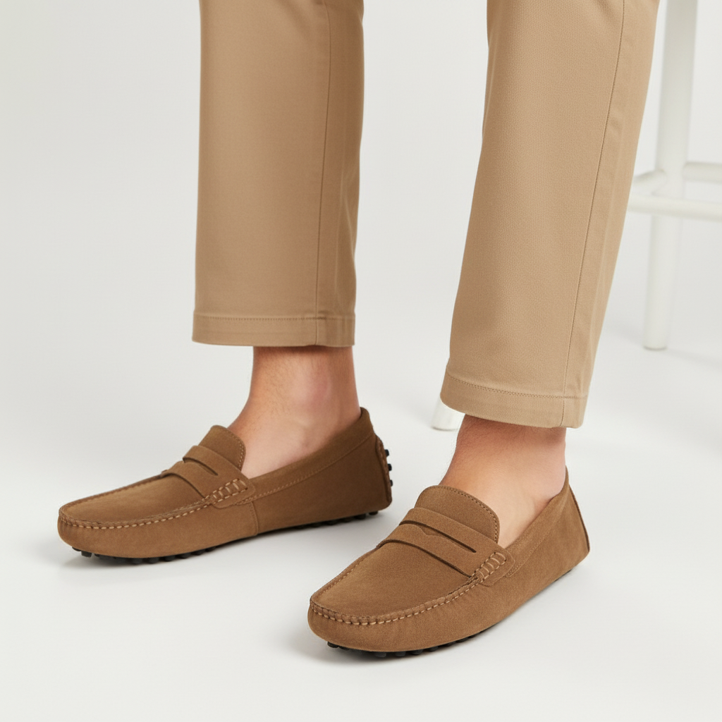 Mason | Men's Loafers With Slip-On Design And Stitch Detail | Casual