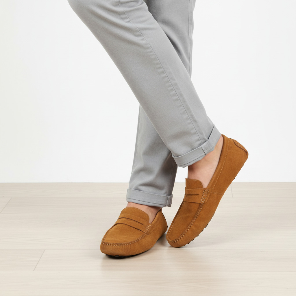 Mason | Men's Loafers With Slip-On Design And Stitch Detail | Casual