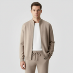 Mason | Men's Lounge Set With Zip Jacket And Drawstring Pants | Minimalist