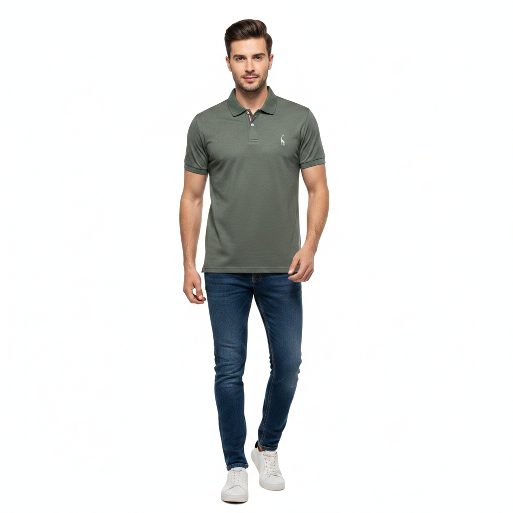 Mason | Men's Polo Shirt With Short Sleeves And Button Placket | Casual