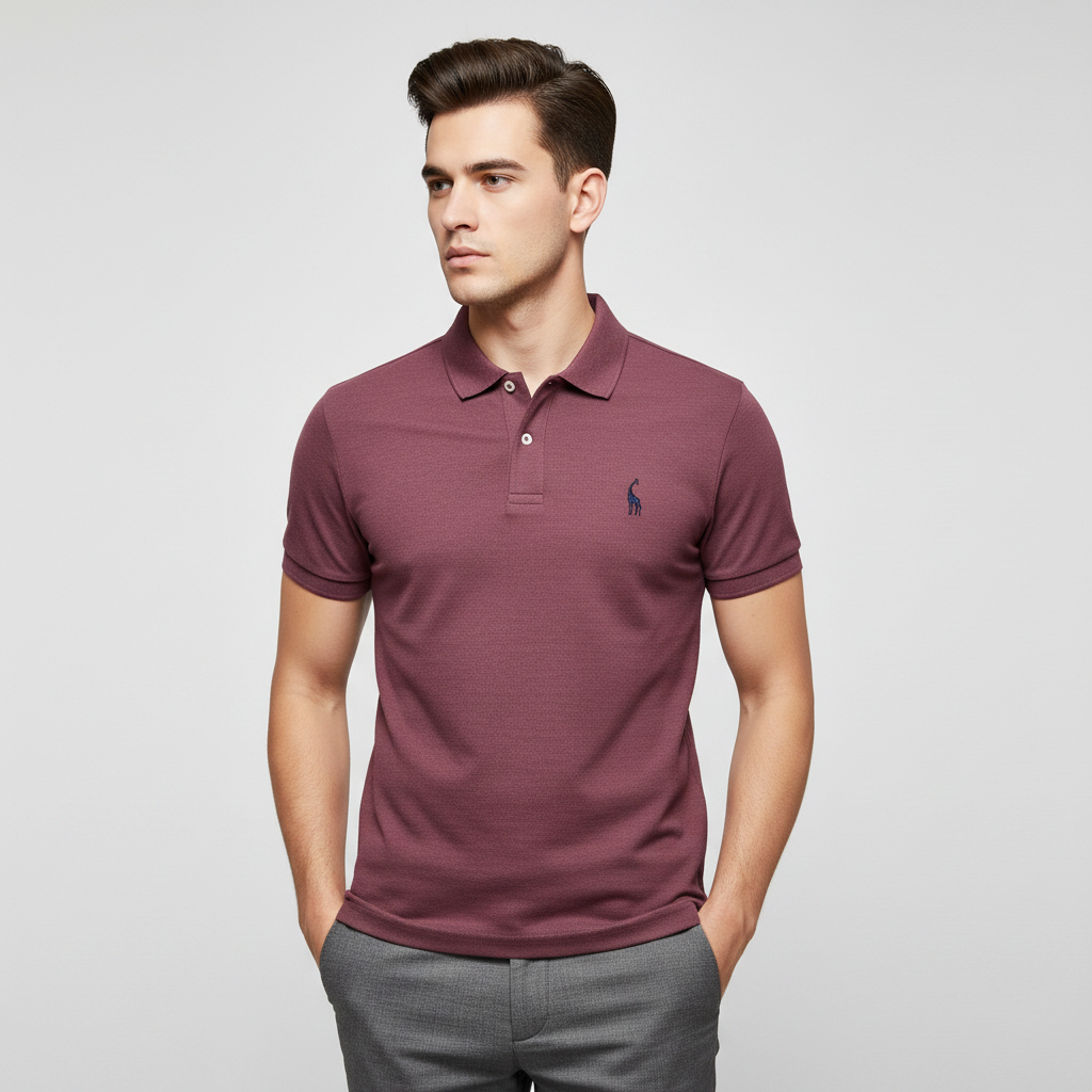Mason | Men's Polo Shirt With Short Sleeves And Button Placket | Casual