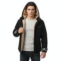 Mason | Men's Sherpa Jacket With Hood And Button Front | Casual